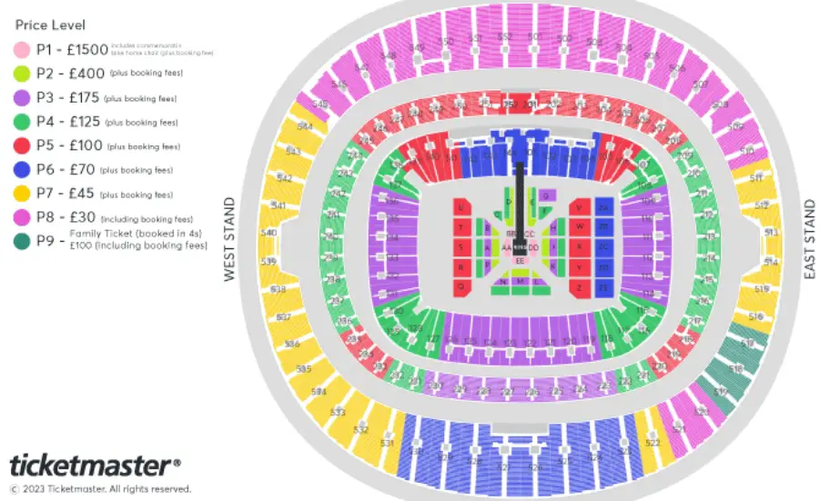 Aew all in seat map